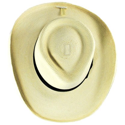 SunBody Hats | Plantation Guatemalan Fine Palm Leaf Straw Hat | 128210 | top | NATURAL