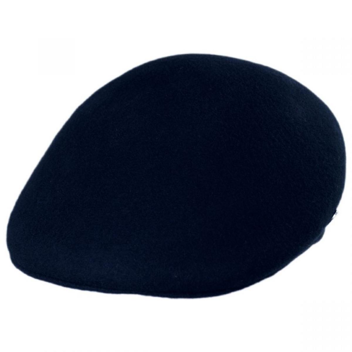 Jaxon Hats | Wool Ascot Cap | 167550 | lead | NAVY
