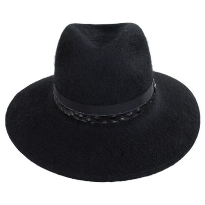 Bailey 1922 | Croft Wool Felt Fedora Hat | 130392 | front | BLACK