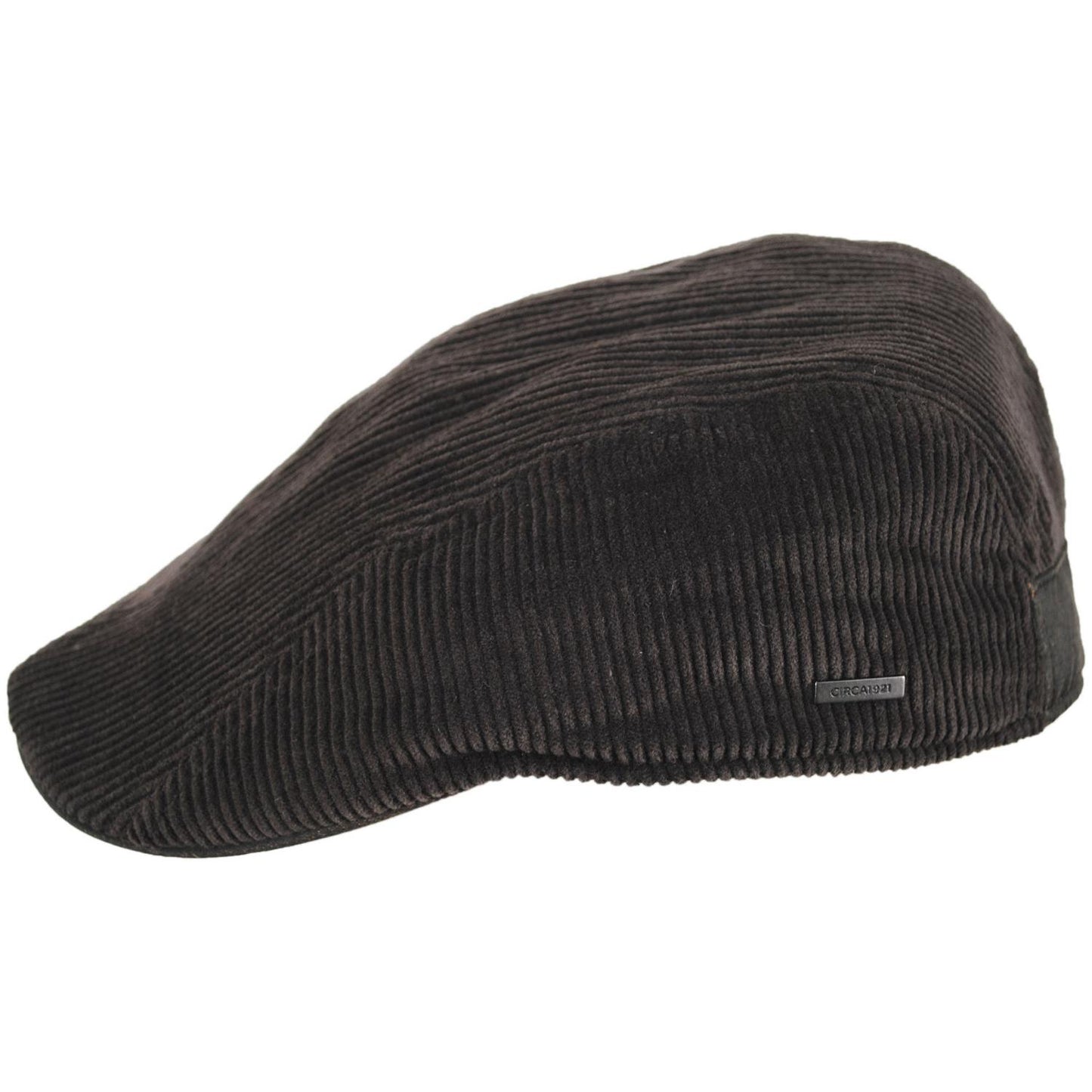 Dorfman Pacific | Philip Corduroy Ivy Cap | 160162 | profile | DARK BROWN