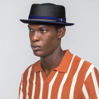 Bailey 1922 | Carver Toyo Straw Blend Pork Pie Hat | 127761 | lsmone | BLACK