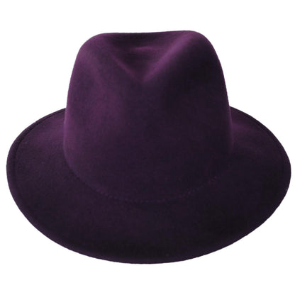Betmar | Cali Wool LiteFelt Fedora Hat | 123174 | front | PLUM