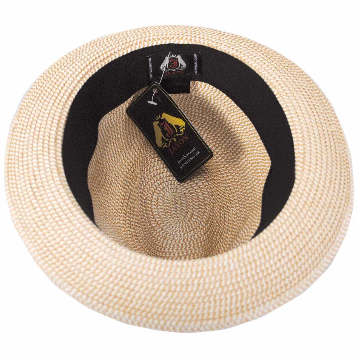 Jaxon Hats | Toyo Straw Braid Trilby Fedora Hat | 128500 | under | TAN