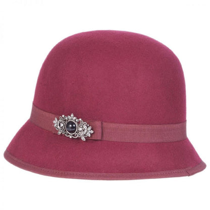 Toucan Collection | Brooch Wool Felt Cloche Hat - Made to Order