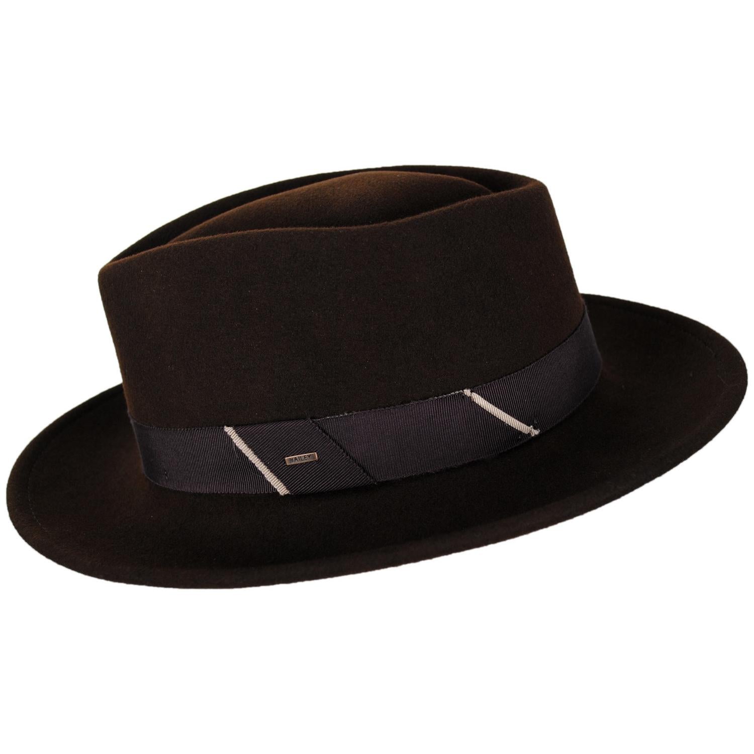 Bailey 1922 | Lasham Wool LiteFelt Fedora Hat | 133300 | profile | JAVA BEAN