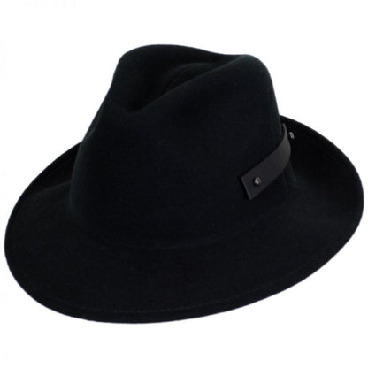 Bailey 1922 | Boley Wool LiteFelt Roll Up Fedora Hat | 130326 | lead | BLACK