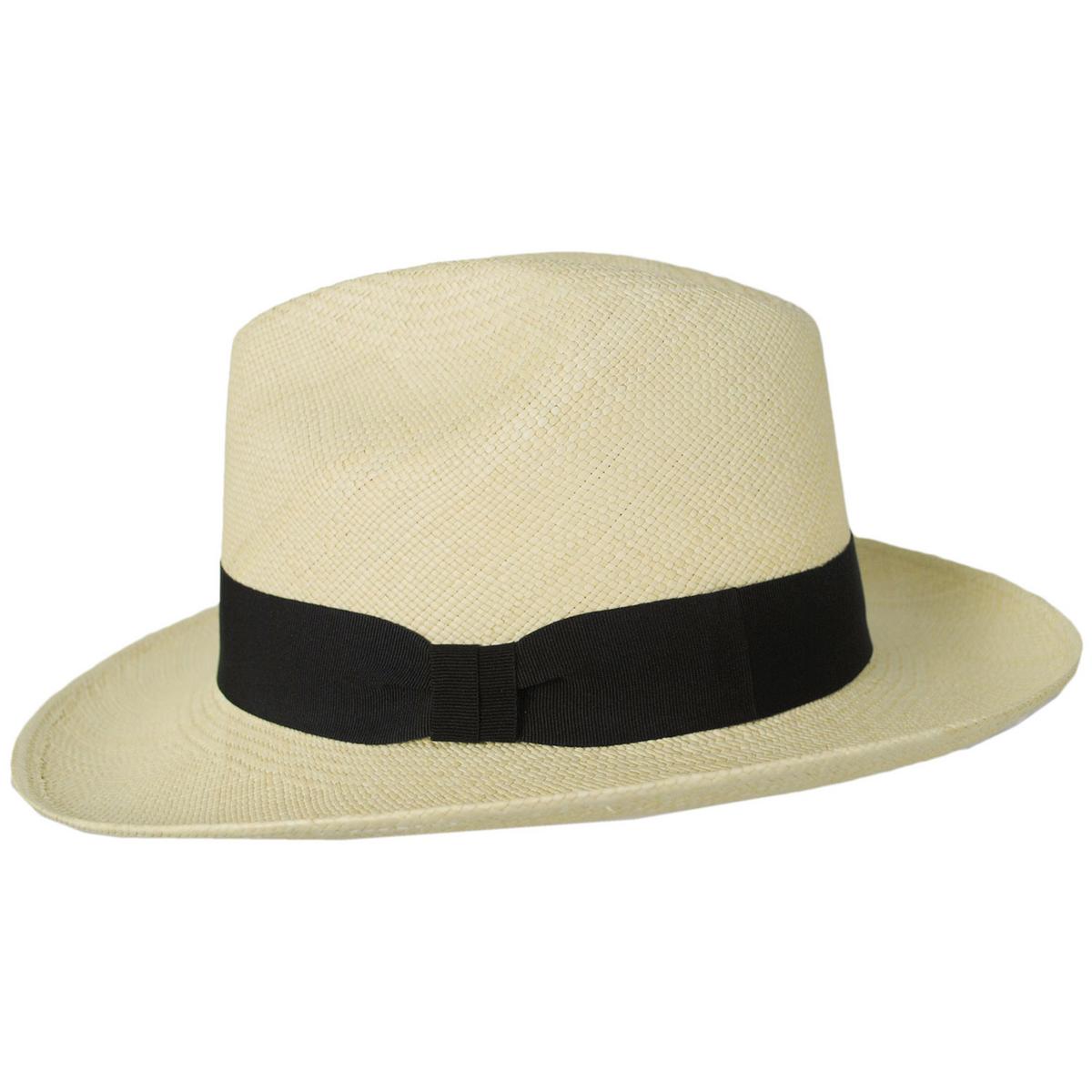 Jaxon Hats | Brisa Grade 4 Panama Straw Fedora Hat | 127107 | profile | NATURAL