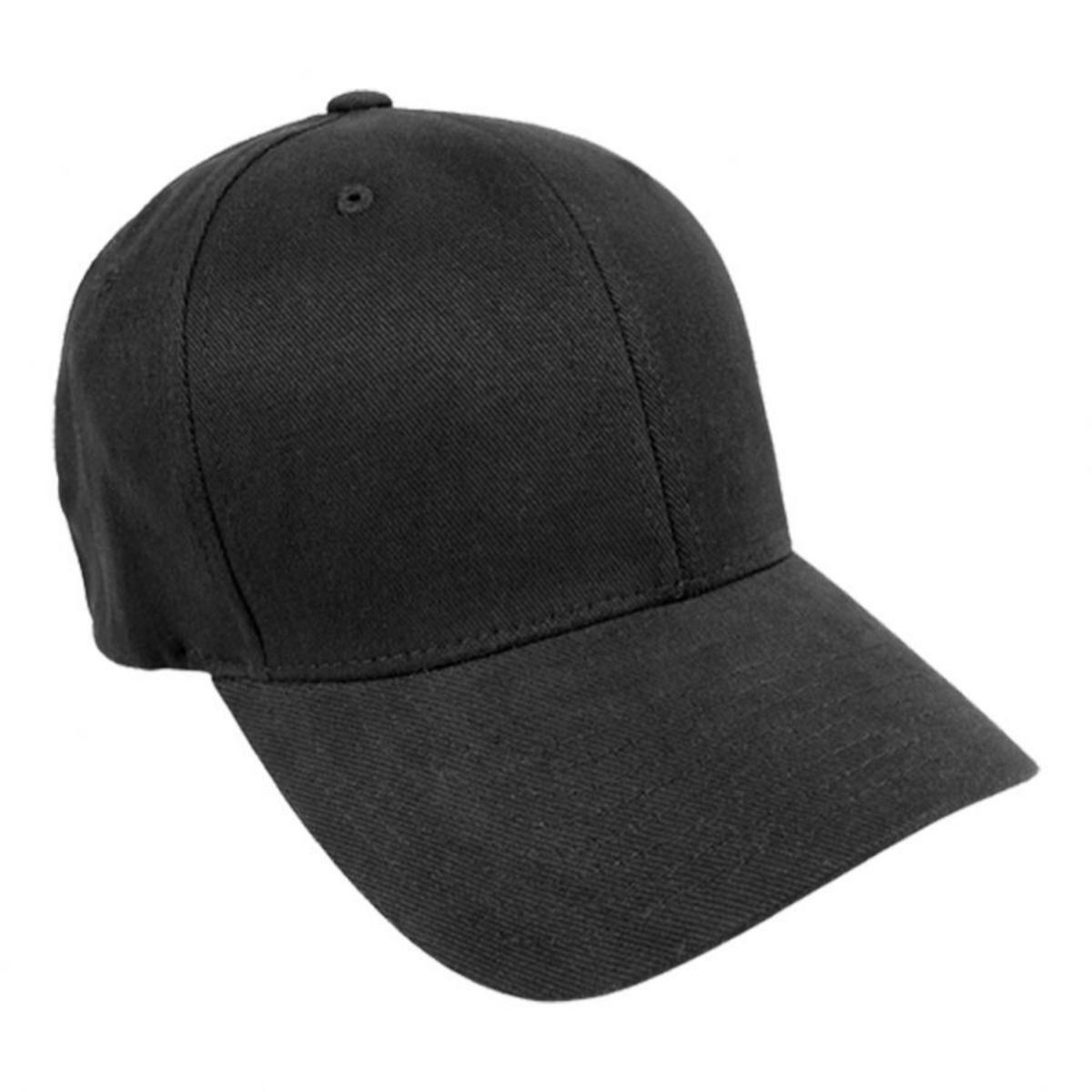 Flexfit | Brushed Twill MidPro FlexFit Fitted Baseball Cap | 221500 | lead | BLACK