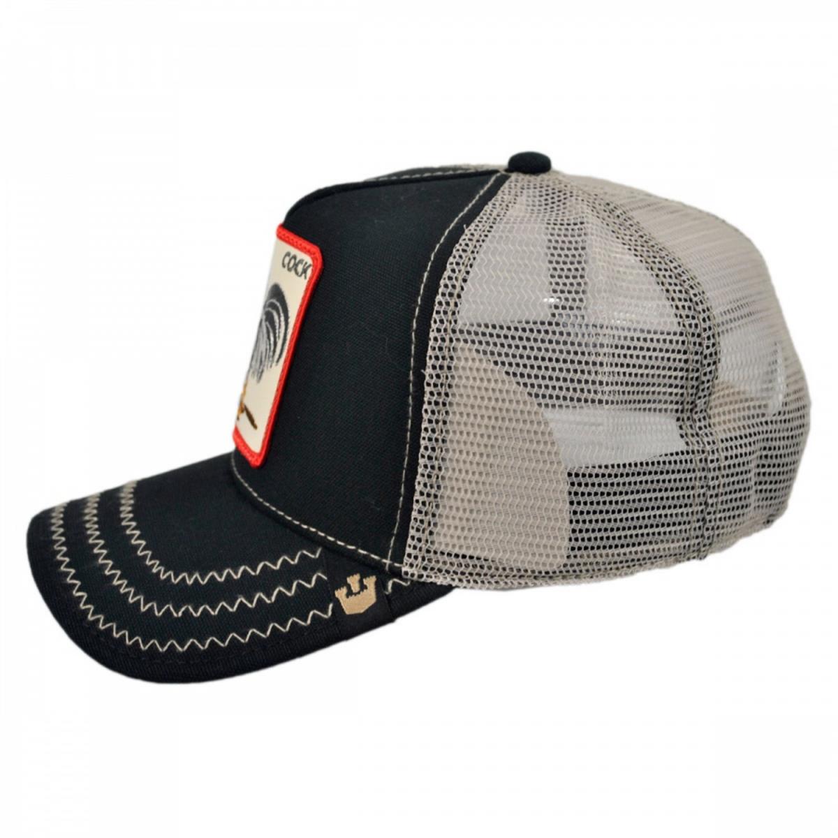 Goorin Bros | Cock Mesh Trucker Snapback Baseball Cap | 200441 | profile | BLACK