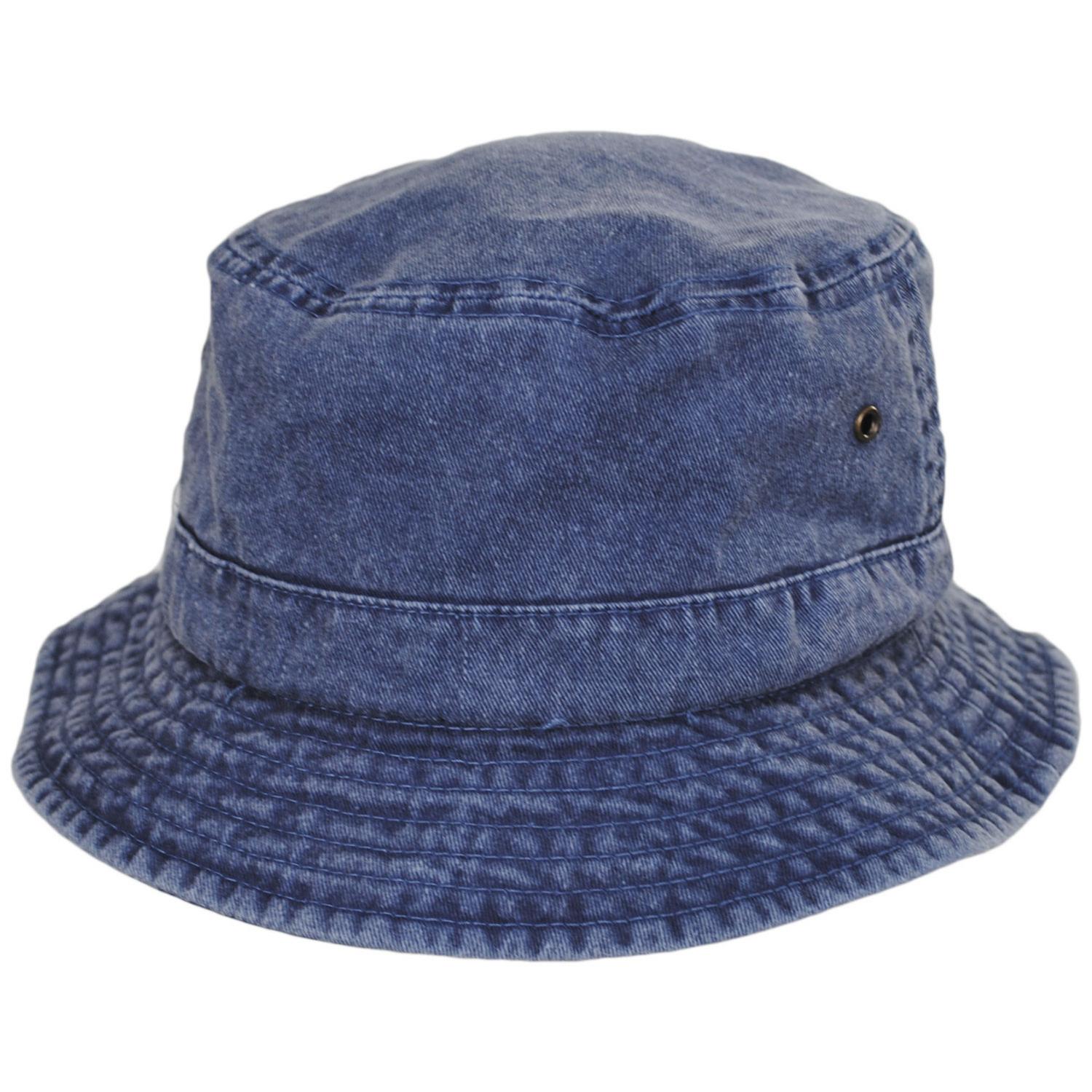 Village Hat Shop | VHS Cotton Bucket Hat | 186605 | front | NAVY BLUE