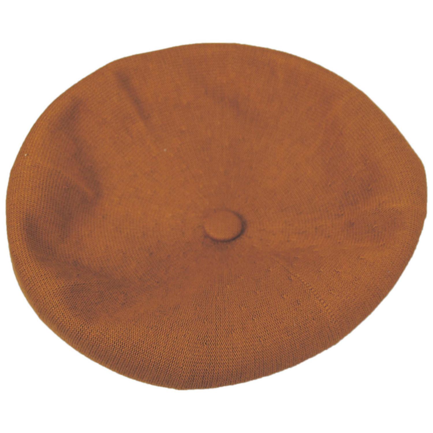 Kangol | Jax Bamboo Basque Beret | 150906 | top | RUSTIC CARAMEL