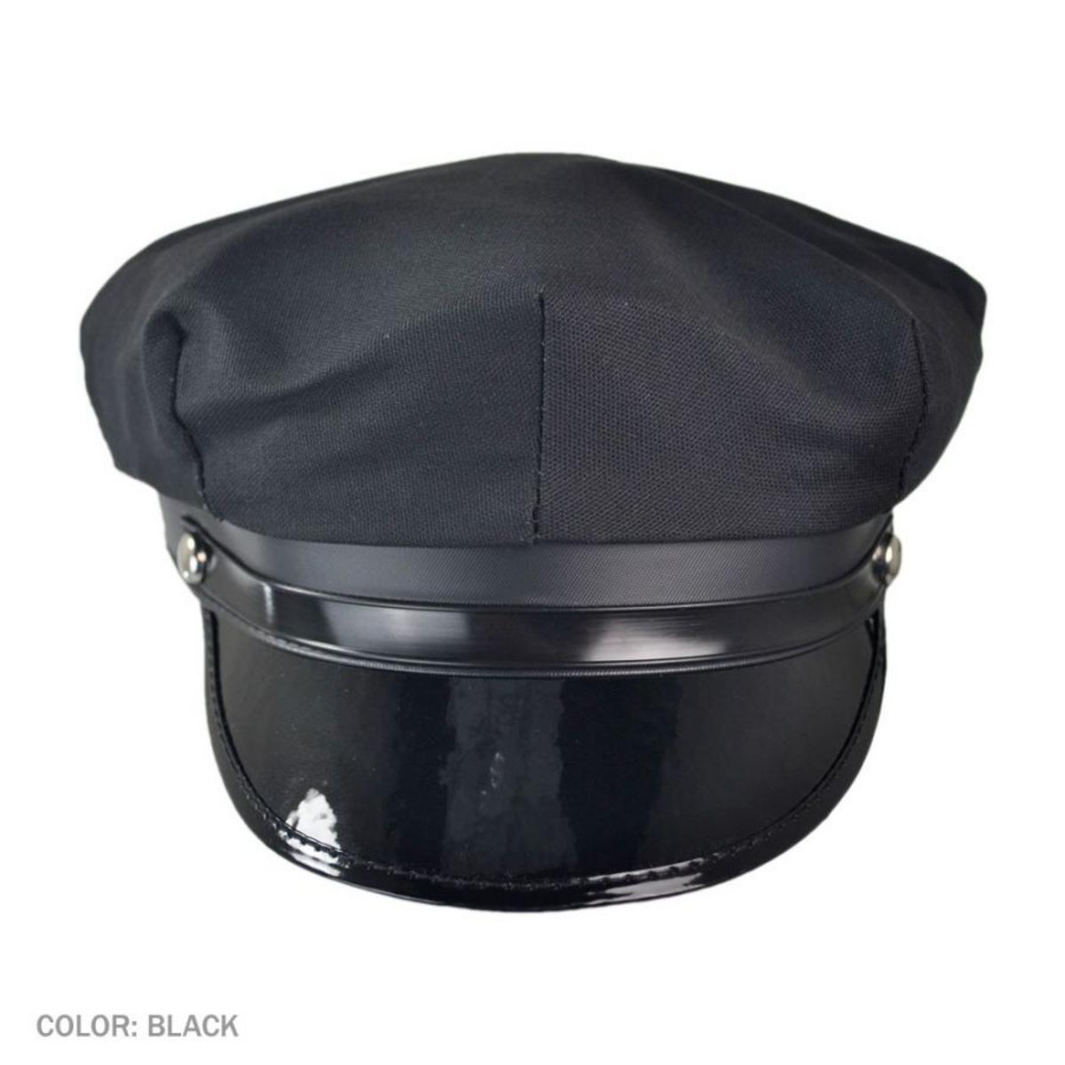 Jacobson | Chauffeur Cap | 191402 | front | BLACK