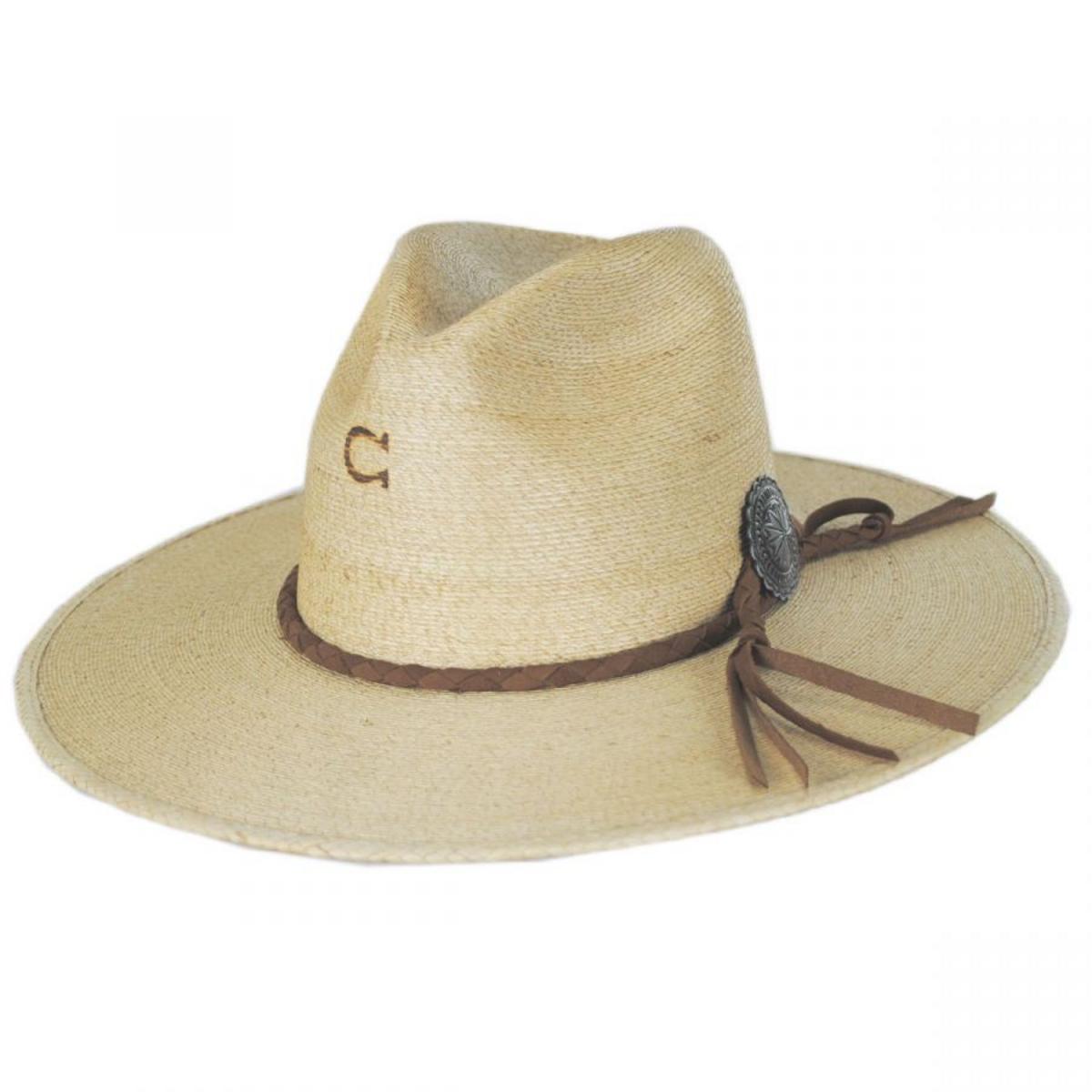 Charlie 1 Horse | Lefty Palm Straw Fedora Hat | 101664 | lead | COPPER