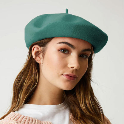 Parkhurst | Classic Wool Beret | 151124 | lsfone | JUNIPER