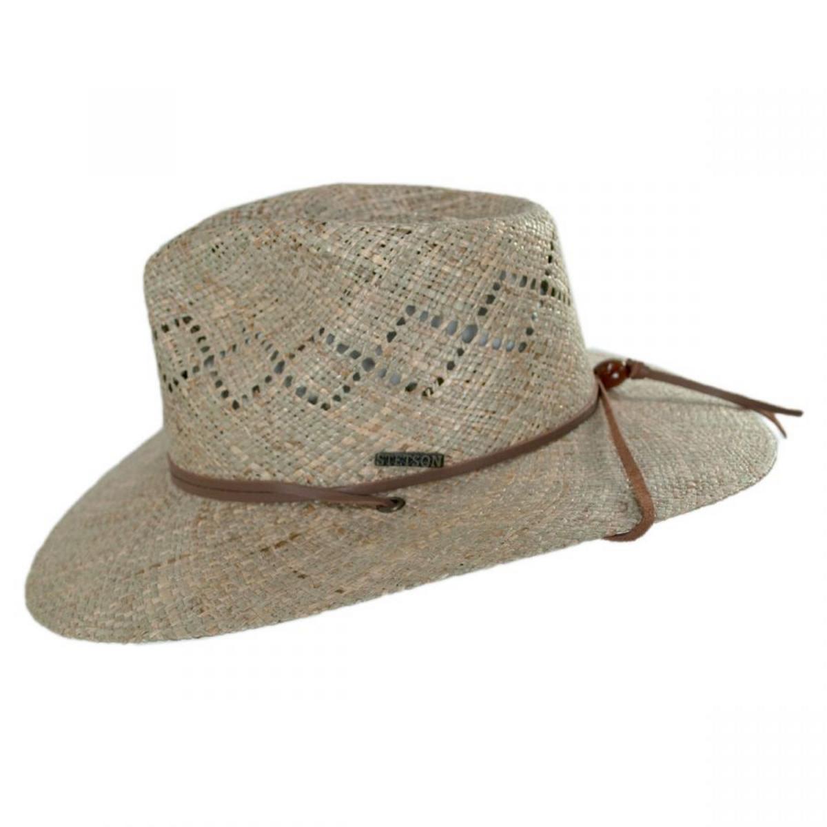 Stetson | Terrace Seagrass Straw Outback Hat | 126990 | profile | WHEAT
