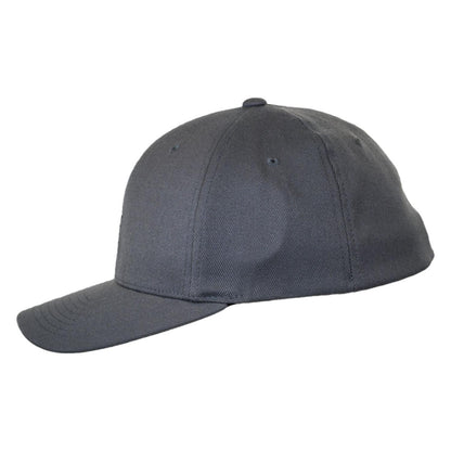 Kangol | Logo Wool Flexfit Fitted Baseball Cap | 201104 | profile | DARK FLANNEL
