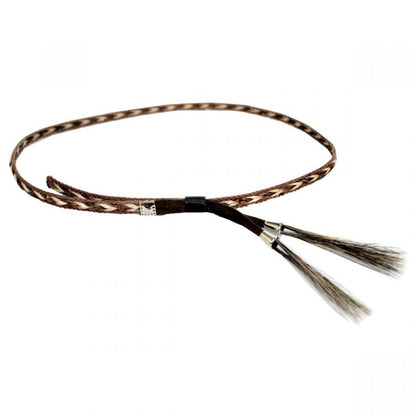 Kenny K | Vegan Leather and Horse Hair Hat Band | 602062 | lead | BROWN