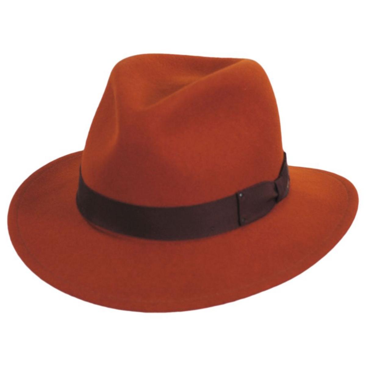 Bailey 1922 | Curtis Wool LiteFelt Safari Fedora Hat - FW23 | 130019FW23 | lead | COPPER