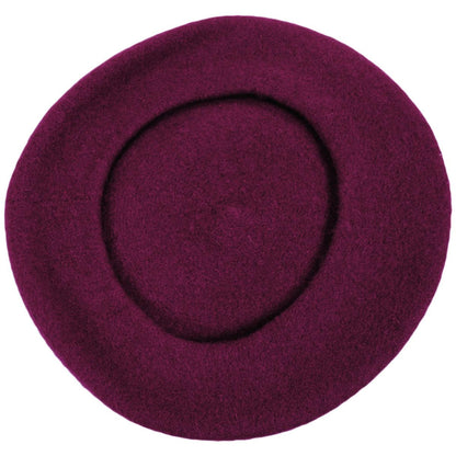 Village Hat Shop | Wholesale Wool Fashion Beret B2B Pre-Pack | B2B152500 | under | RASPBERRY