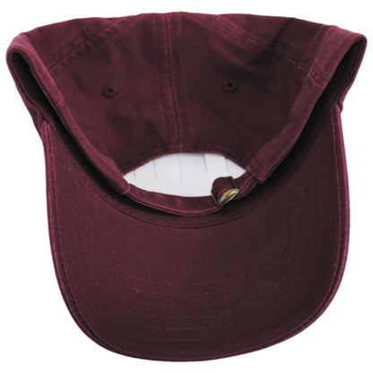 Otto | LoPro Washed Cotton Twill Strapback Baseball Cap Dad Hat | 201407 | under | MAROON