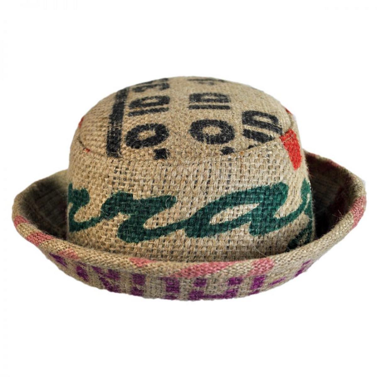 Hills Hats of New Zealand | Havana Coffee Works Jute Pork Pie Hat | 147607 | front | MULTI