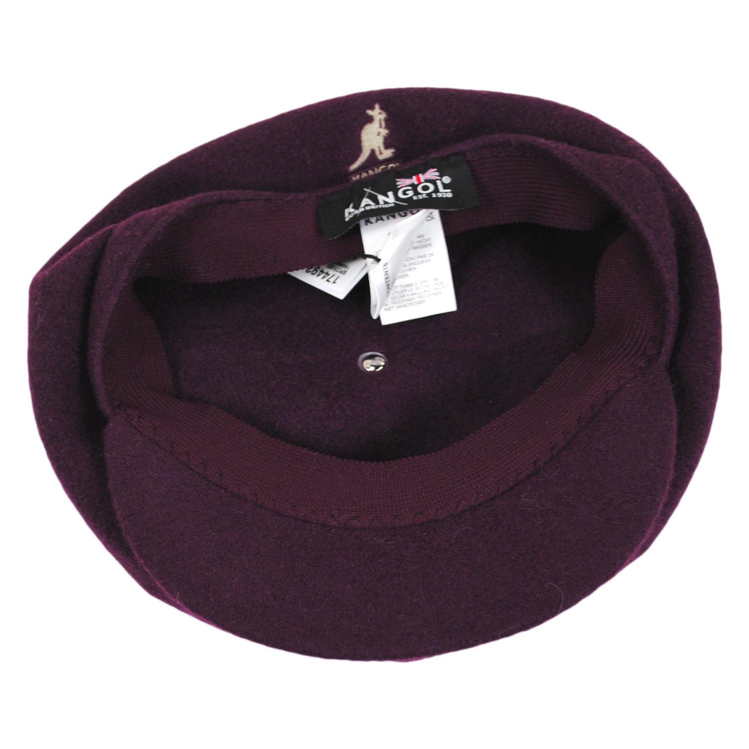 Kangol | Spitfire Wool Newsboy Cap | 160801 | under | WINE