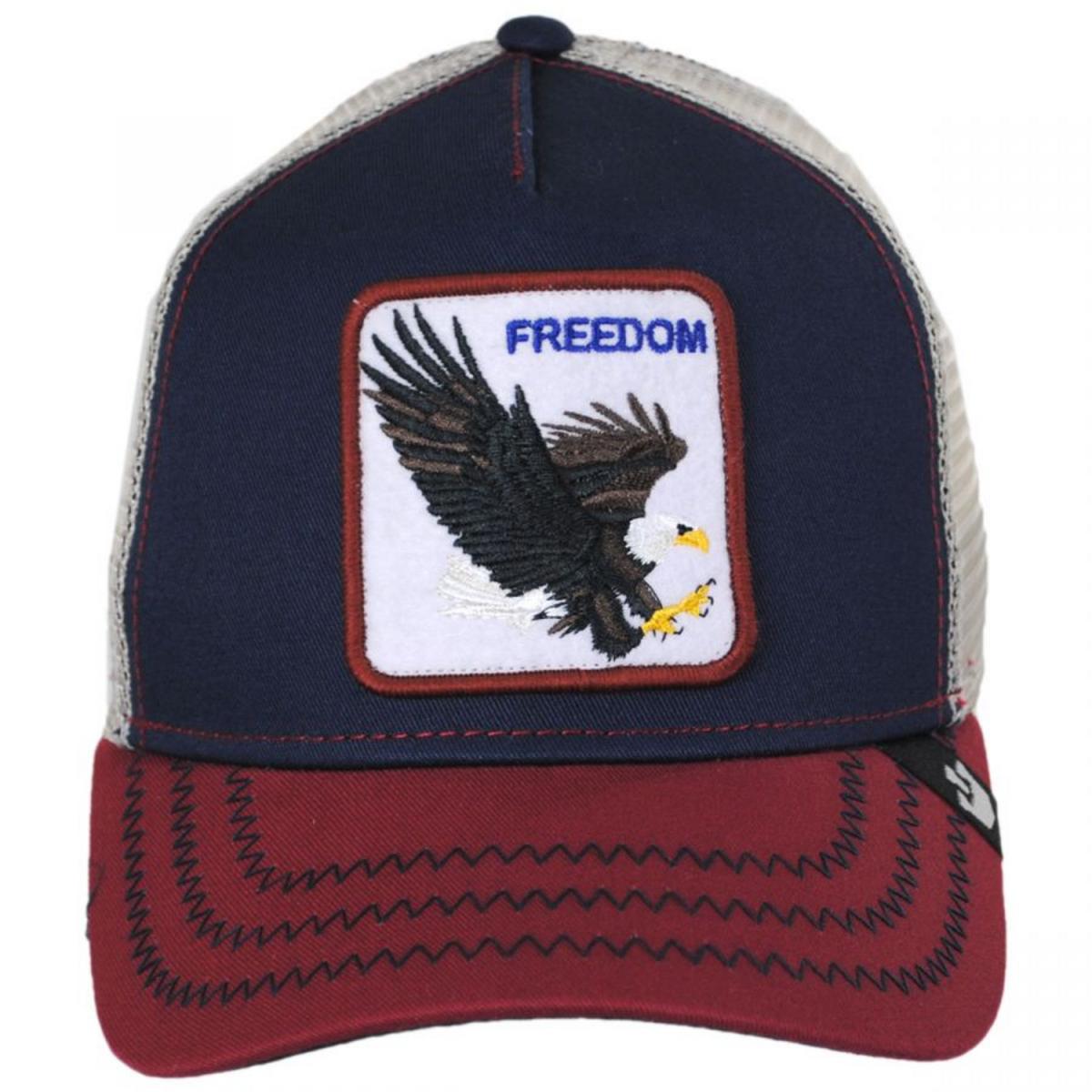 Goorin Bros | Freedom Mesh Trucker Snapback Baseball Cap | 200488 | front | INDIGO