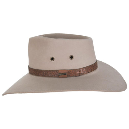 Akubra | Territory Fur Felt Australian Western Hat | 131703 | profile | SAND