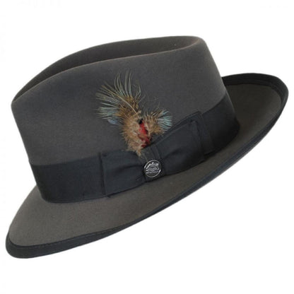 Stetson | Whippet Fur Felt Fedora Hat | 130635 | profile | CARIBOU