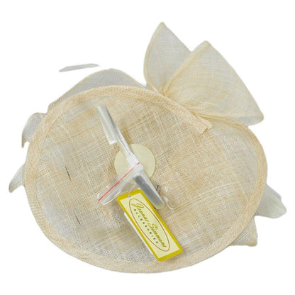 Jeanne Simmons | Isabelle Sinamay Straw Fascinator Hat | 120764 | under | NATURAL