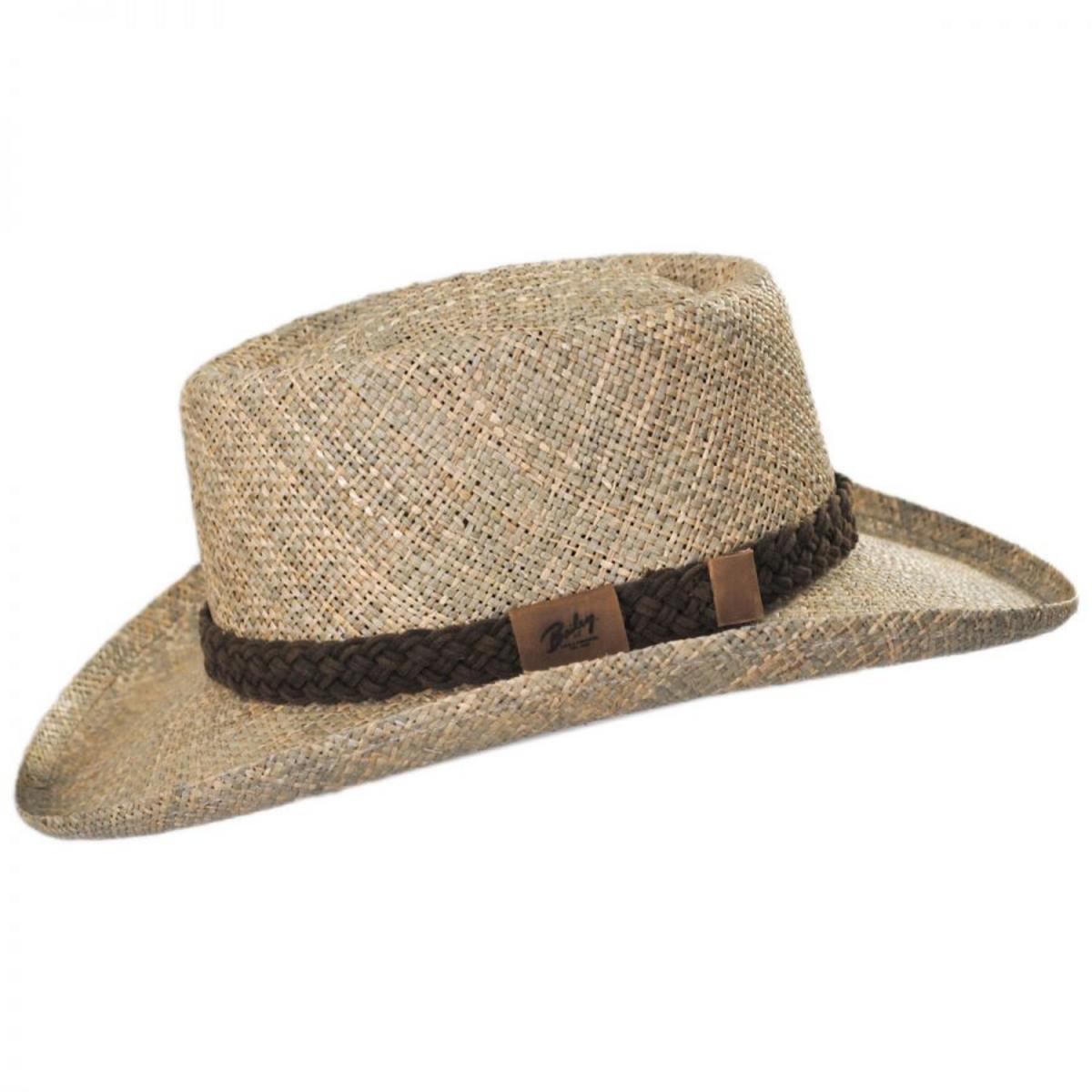 Bailey 1922 | Melton LiteStraw Seagrass Gambler Hat | 127853 | profile | NATURAL
