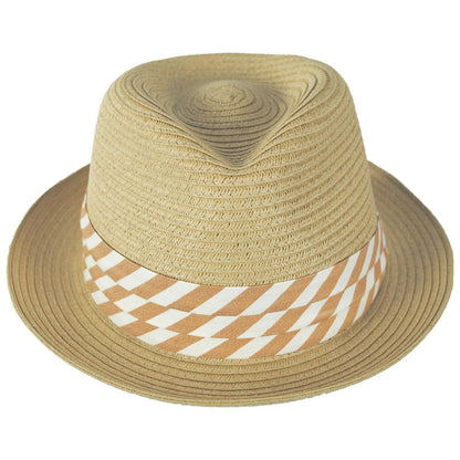 Stefeno Hats | Jonas Toyo Straw Stingy Brim Fedora Hat | 129708 | front | NATURAL