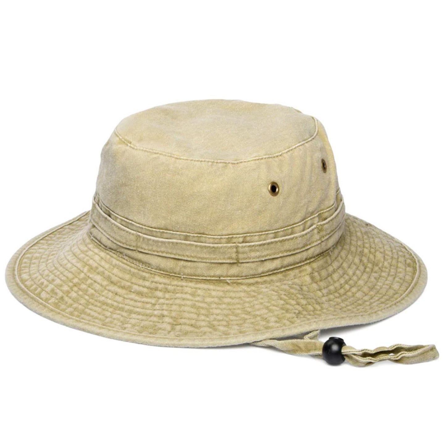 Village Hat Shop | VHS Cotton Booney Hat | 186650 | detailtwo | KHAKI