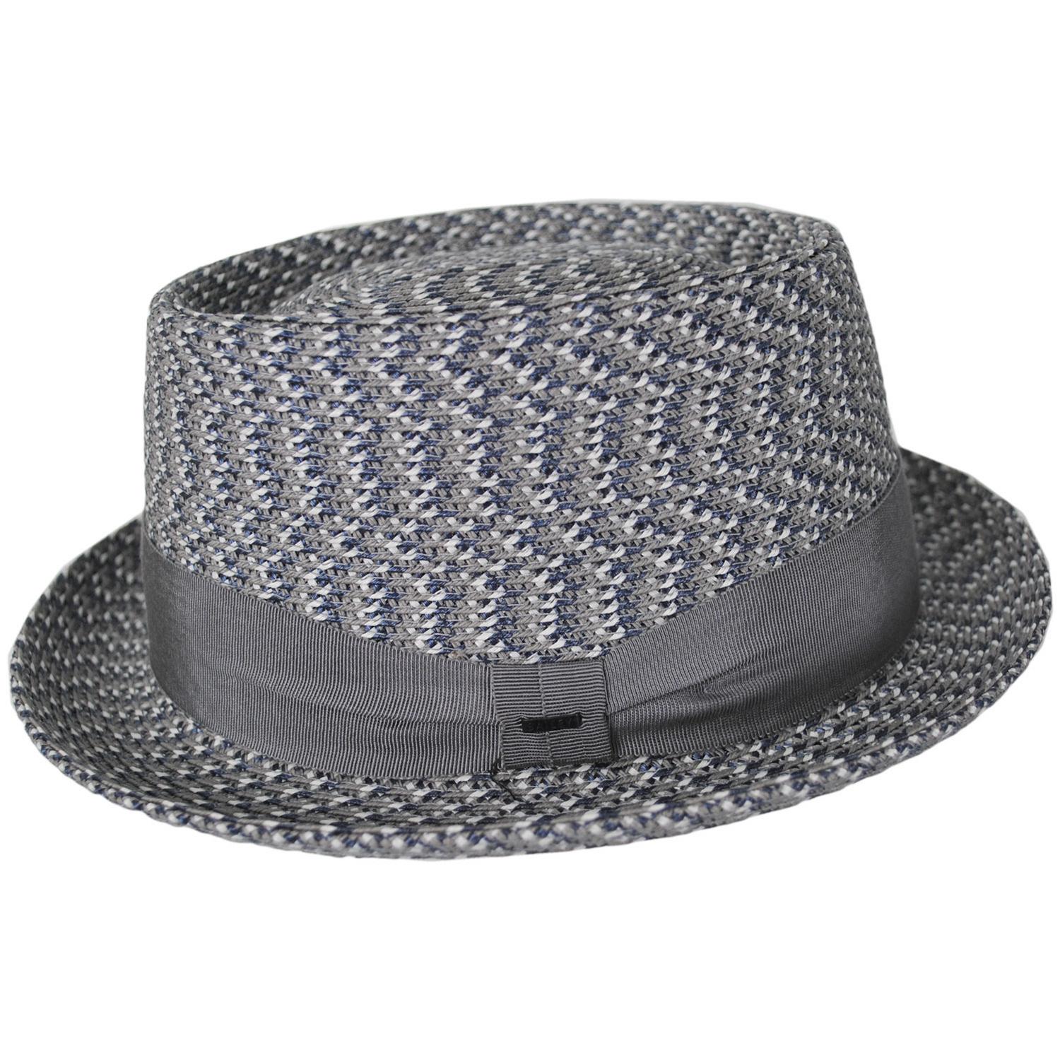 Bailey 1922 | Waits Sewn Braid Straw Pork Pie Hat - Spring | 127798S | profile | ASH