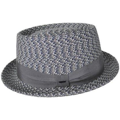 Bailey 1922 | Waits Sewn Braid Straw Pork Pie Hat - Spring | 127798S | profile | ASH