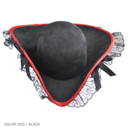 Elope | Lady Buccaneer Hat | 190337 | front | RED/BLACK