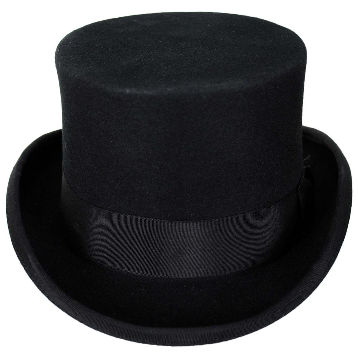 Mid Crown Wool Felt Top Hat – Village Hat Shop