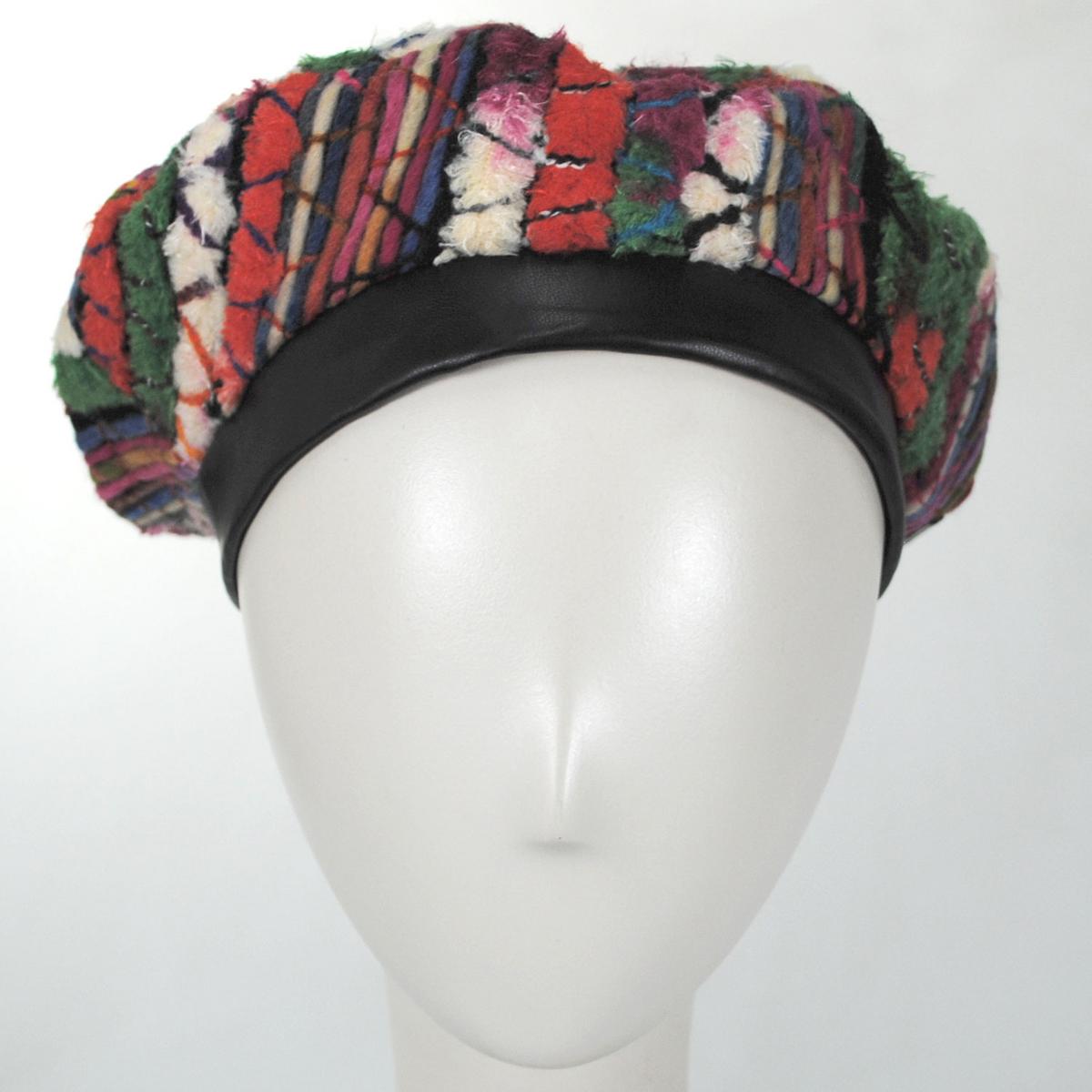 Kangol | Wooly Squiggle Beret | 150925 | front | PINK