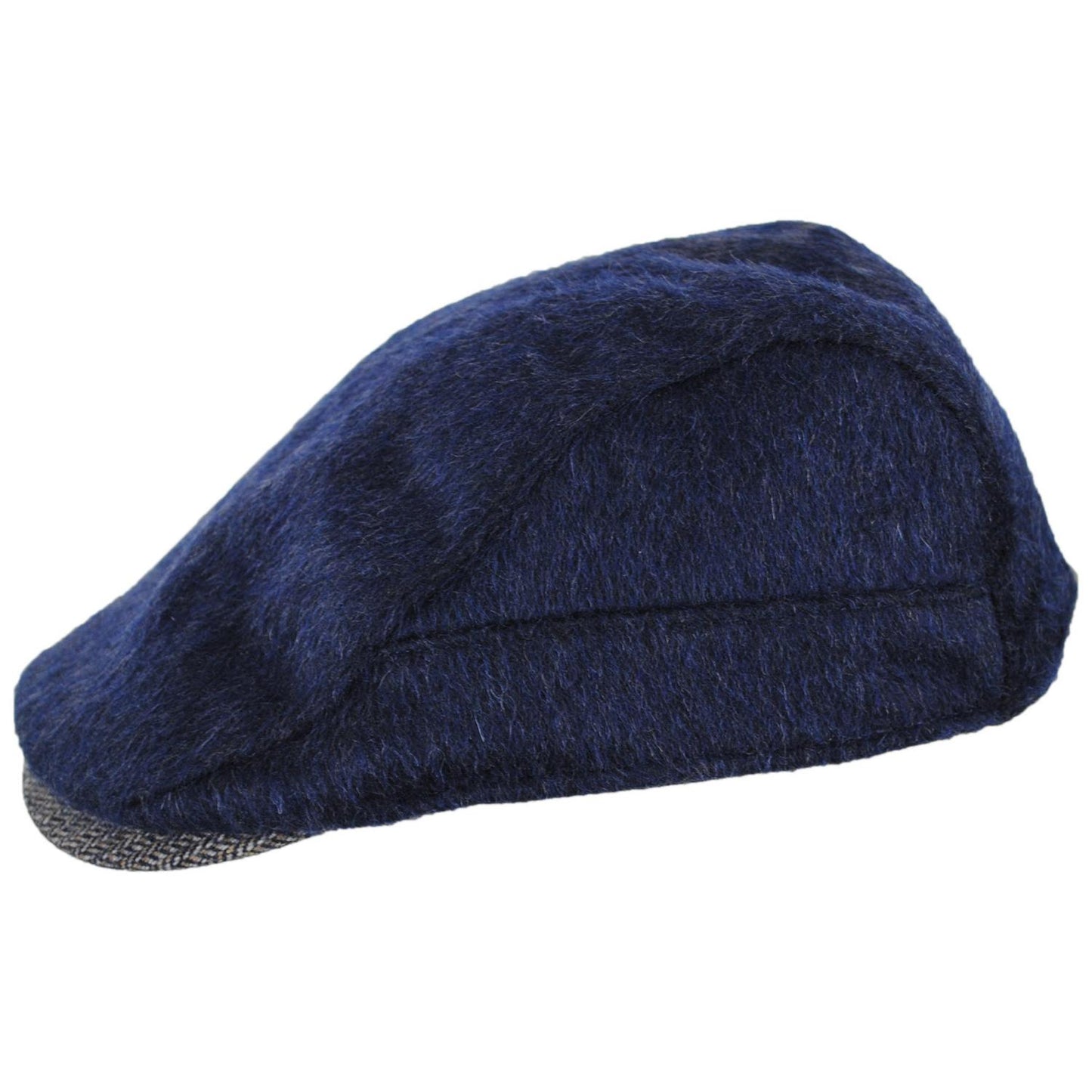 Dorfman Pacific | Arthur Wool Blend Ivy Cap | 160161 | profile | NAVY