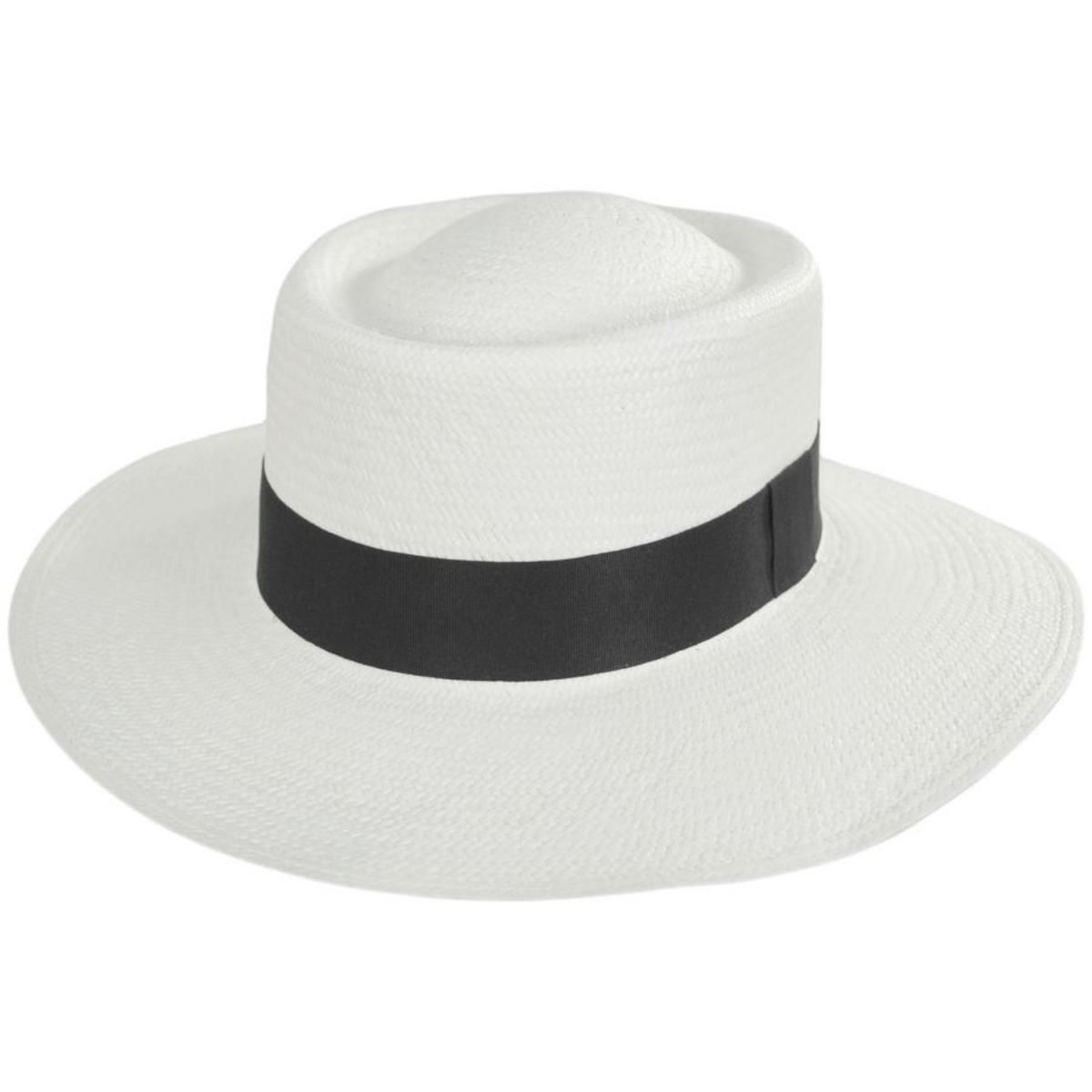 Hats Montecristi | Panama Straw Grade 10 Gambler Hat | 127129 | lead | BLEACH