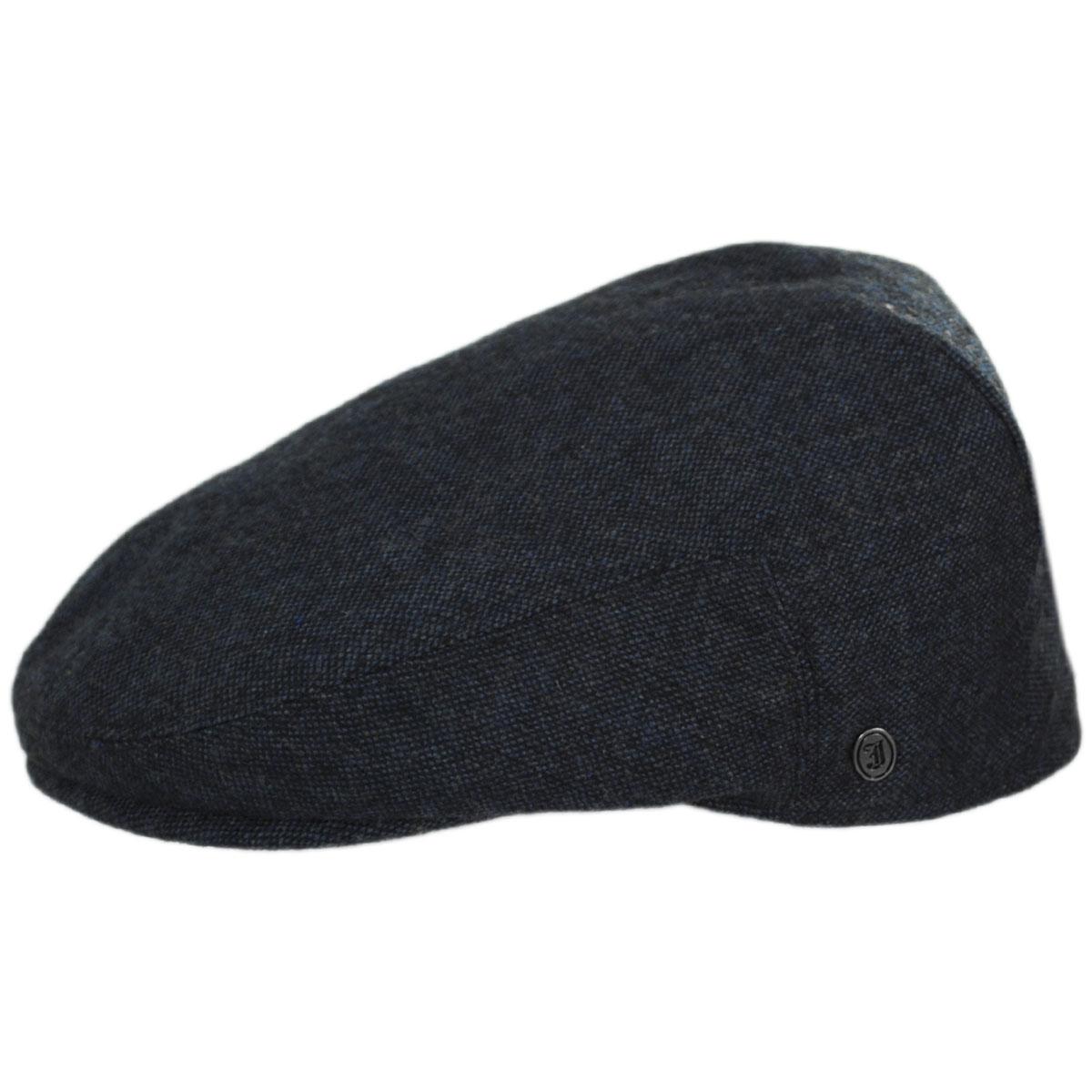 Jaxon Hats | Wholesale Troubadour Tweed Wool Blend Ivy Cap B2B Pre-Pack | B2B167567 | profile | NAVY BLUE