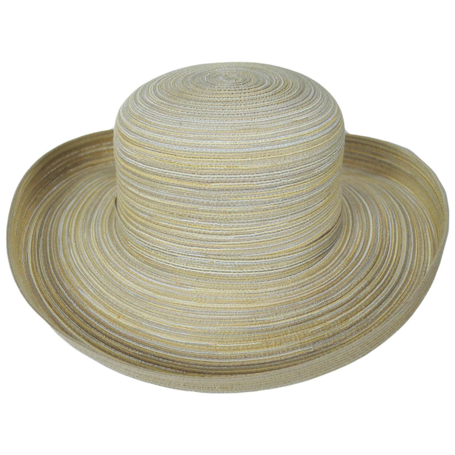 Scala | Eden Poly Blend Roller Sun Hat | 101401 | front | NATURAL