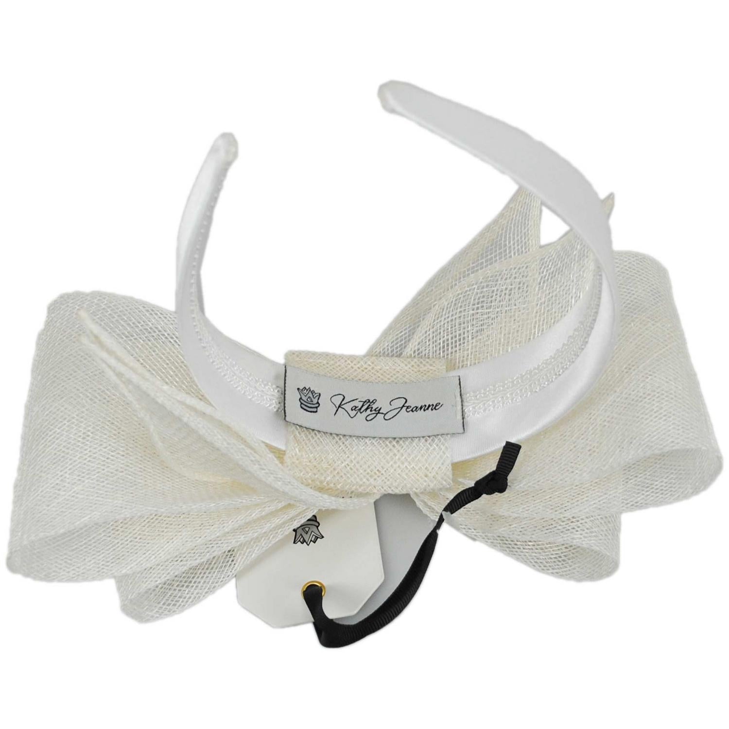 Kathy Jeanne | Mignonne Sinamay Straw Fascinator Hat | 122436 | under | IVORY