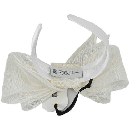 Kathy Jeanne | Mignonne Sinamay Straw Fascinator Hat | 122436 | under | IVORY