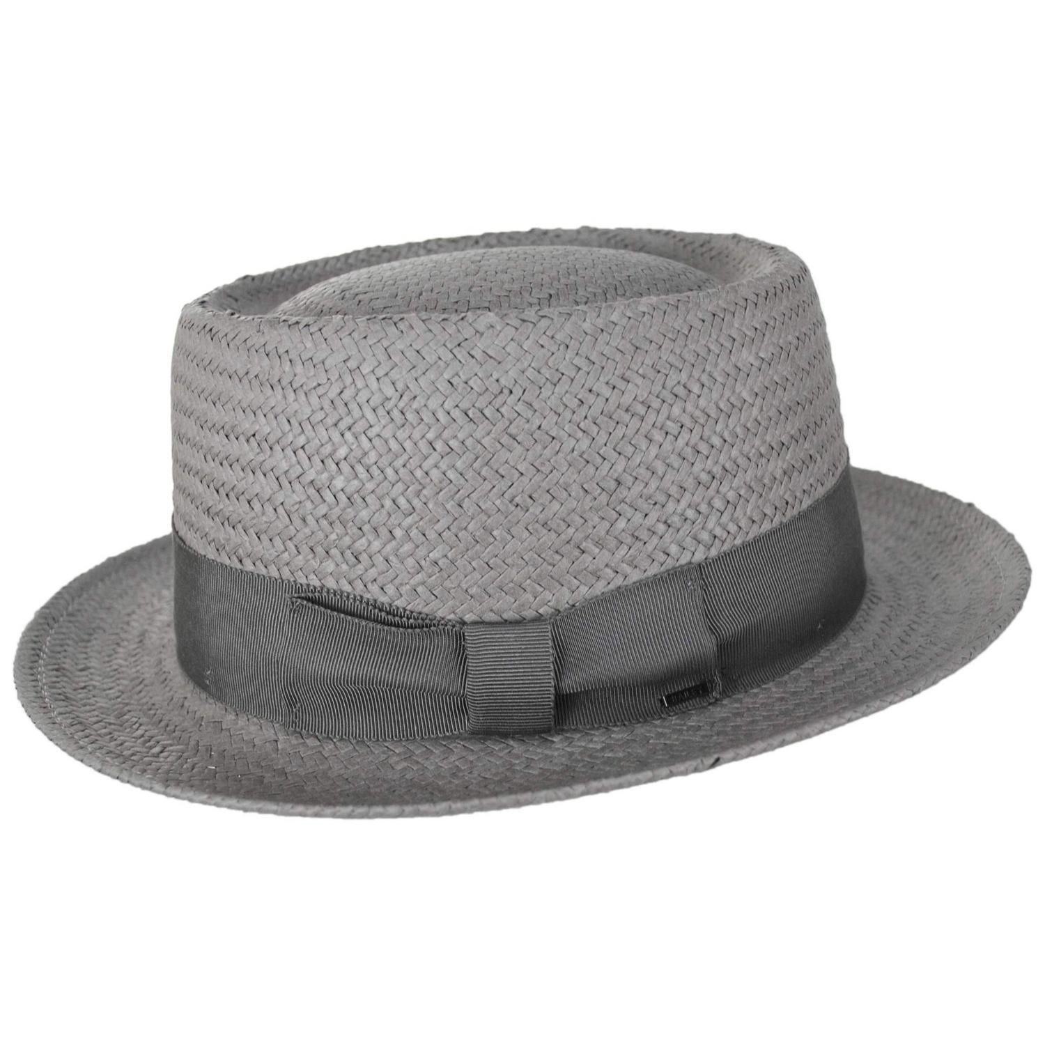 Bailey 1922 | Darron Sun Raindura Straw Pork Pie Hat | 127939 | profile | GRAPHITE