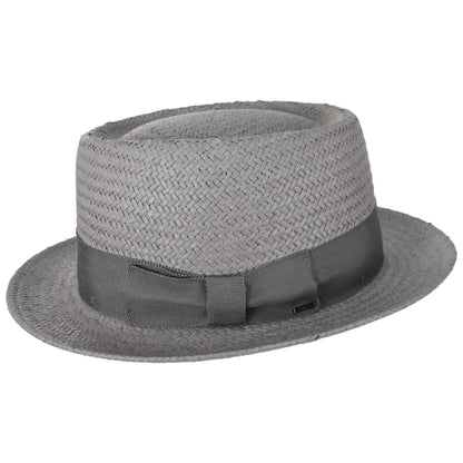 Bailey 1922 | Darron Sun Raindura Straw Pork Pie Hat | 127939 | profile | GRAPHITE