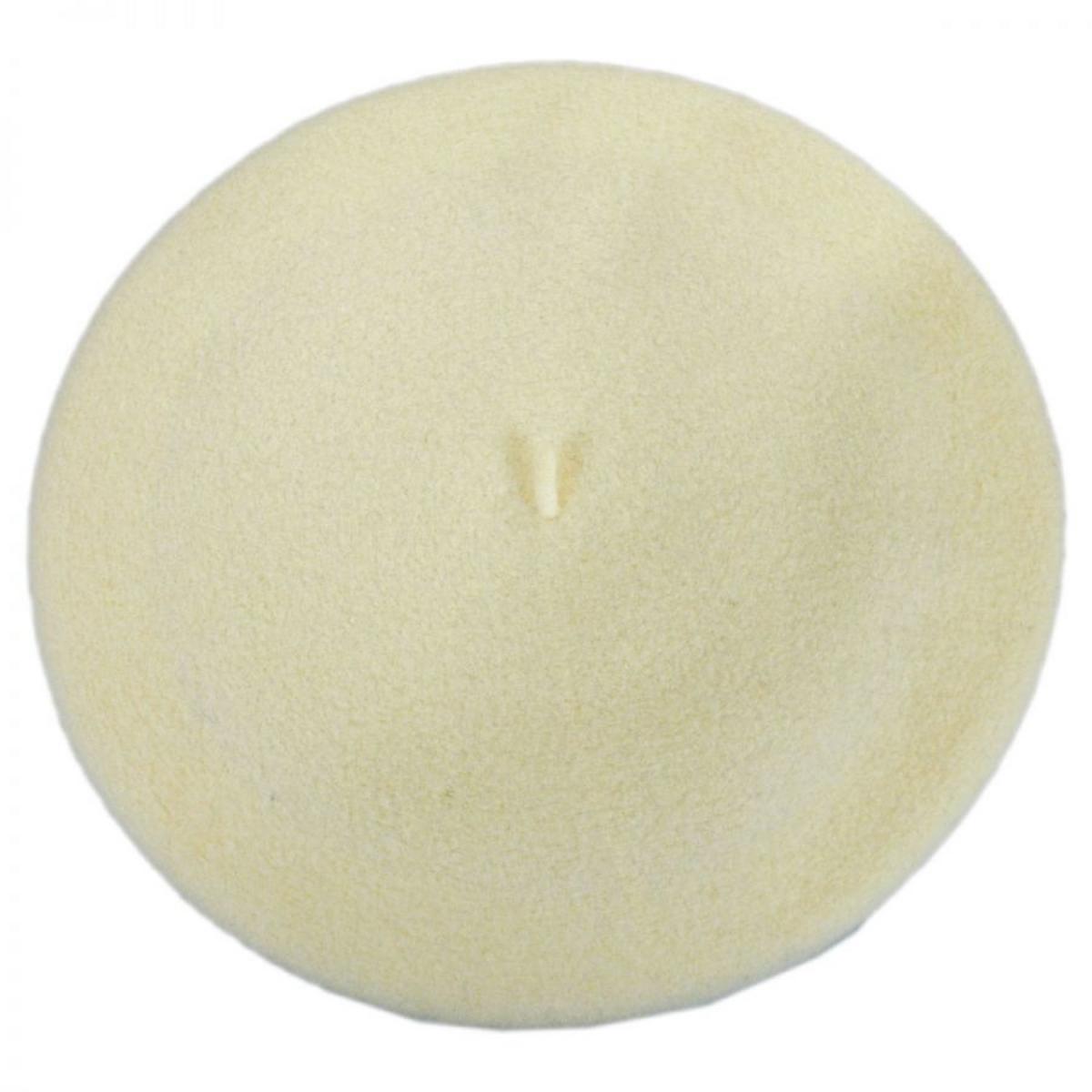Heritage par Laulhere | Authentique Classic Wool Beret | 151058 | profile | NATUREL