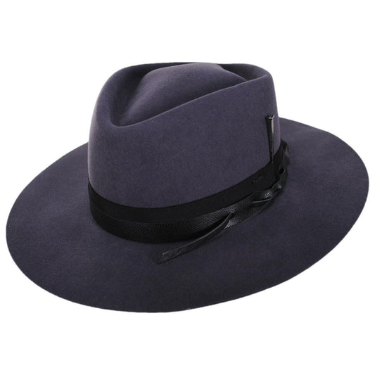 Bailey 1922 | Aslan Elite Wool Fedora Hat | 130106 | lead | GUN METAL