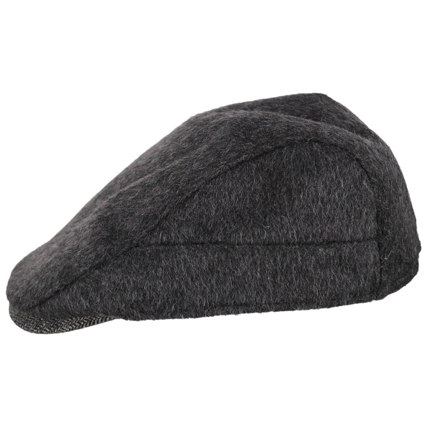 Dorfman Pacific | Arthur Wool Blend Ivy Cap | 160161 | profile | GREY