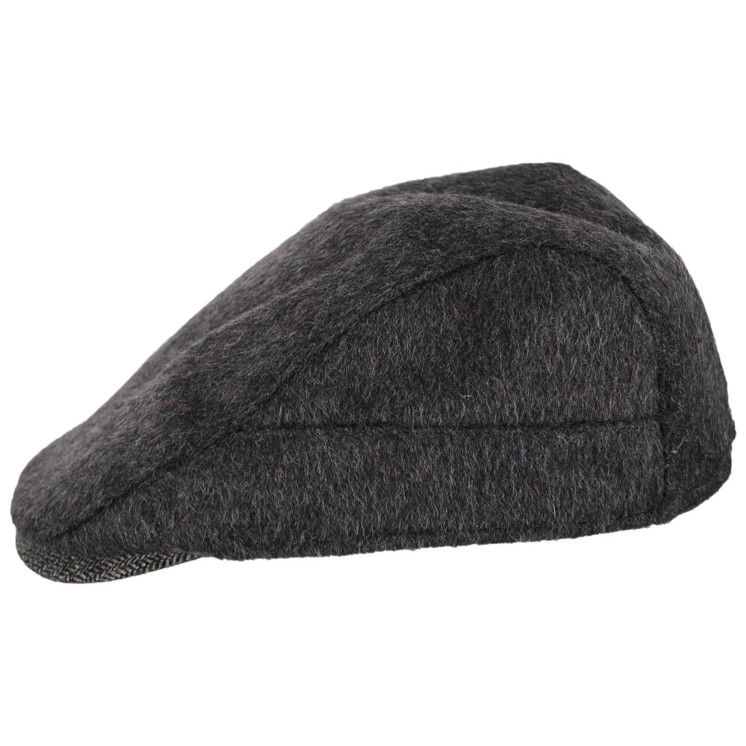 Dorfman Pacific | Arthur Wool Blend Ivy Cap | 160161 | profile | GREY